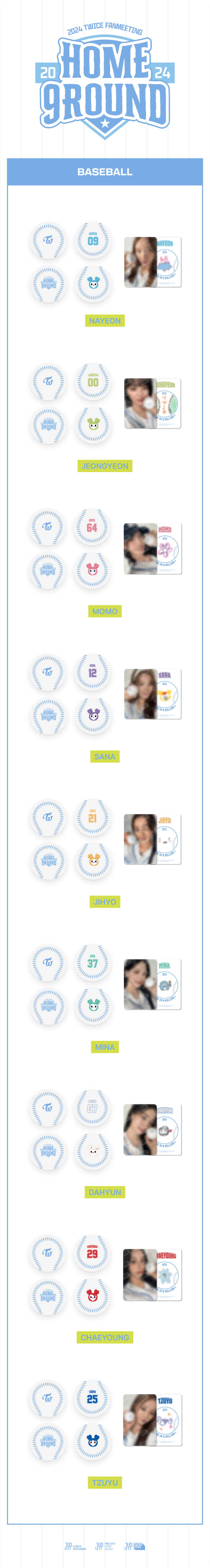 TWICE - 2024 FANMEETING HOME 9ROUND (BASEBALL)